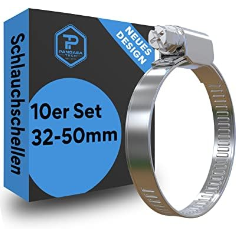 Pangaea Tech 10 fascette stringitubo in acciaio inox 32 â€" 50 mm â€" qualitÃ  p