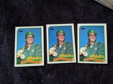 JOSE CANSECO 1989 TOPPS #500 MISPRINT ERROR/BIRTHDAY CUT OUT RARE - MINT