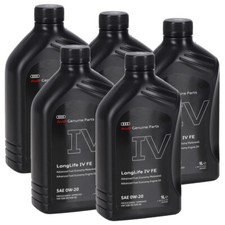 5L ORIGINAL AUDI Motoröl Öl Longlife IV FE SAE 0W-20 508.00 509.00 GS60577D2