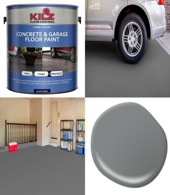 KILZ 1 Part Epoxy Acrylic Interior Exterior Concrete Garage Floor 