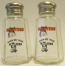 A Nice Set of Hooters Salt & Pepper Shakers 3¾" Tall