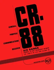 RCA CR88 CR-88 Communication Receiver Manual