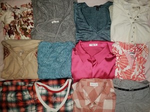 Lot Of 15 Women's XL Extra Large Shirts Tops Maurices, Vera Wang, Cato, Arizona 