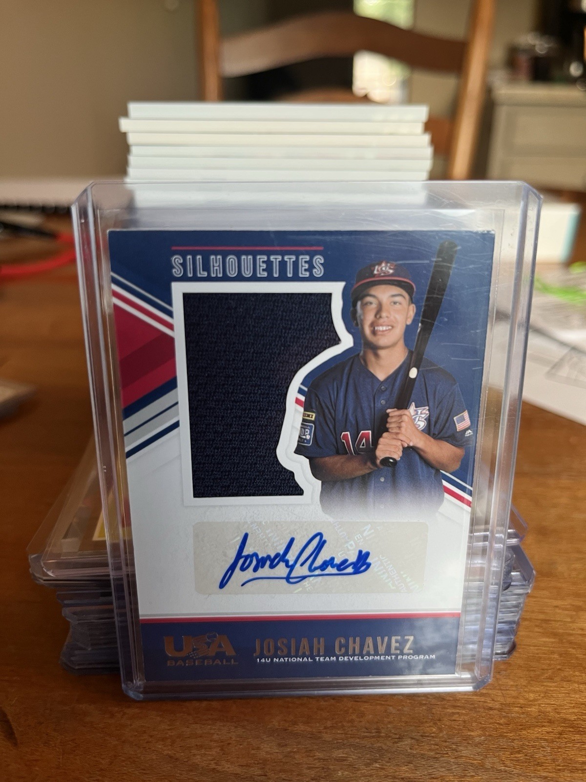 USA Baseball Auto Patch Numbered Lot Delgado Chavez Duffield Panini view 4