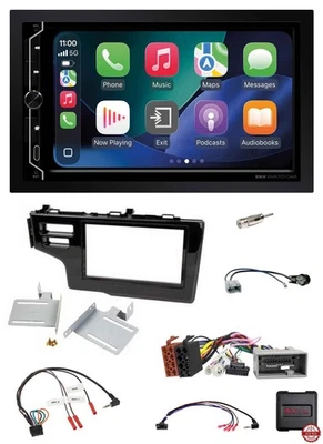 ESX DAB Lenkrad 2DIN Bluetooth USB Autoradio für Honda Jazz Fit 2013-2015 schwar - Bild 1 von 4