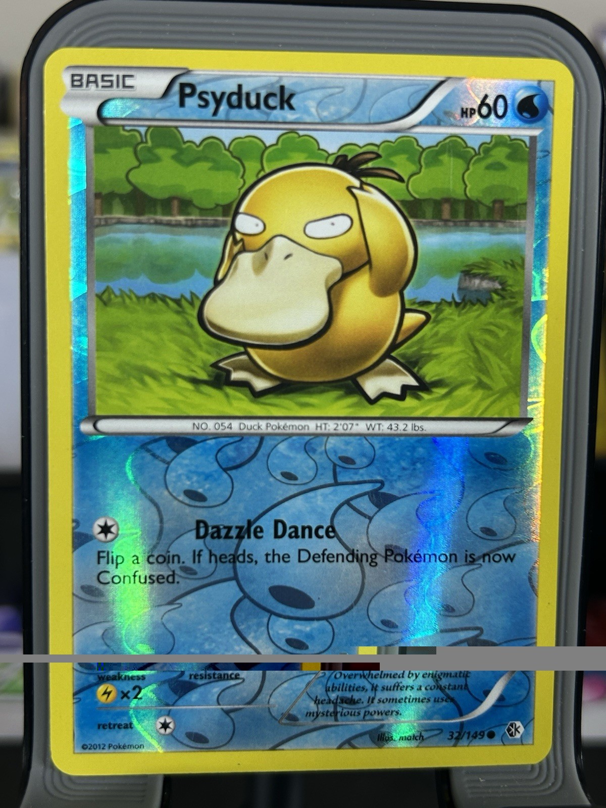 Pokémon TCG Psyduck Reverse Holo Card 32/149 Boundaries Crossed 2012 EN-LP