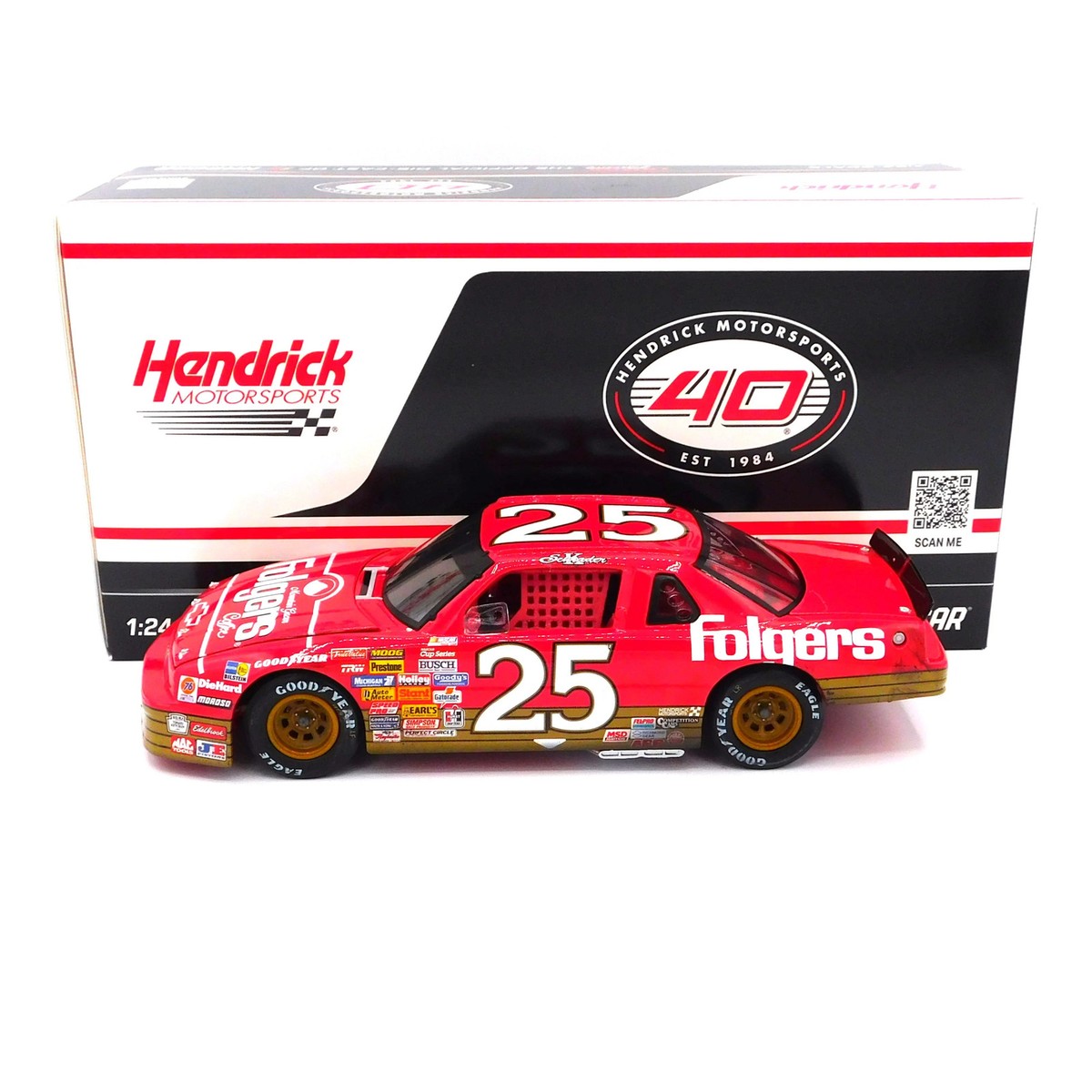 NASCAR ミニカー　FORD 1/24 Ken Schrader 1989 Folgers Charlotte Raced Win 1:24 Nascar