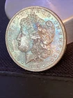1904 o morgan silver dollar Blue Toning