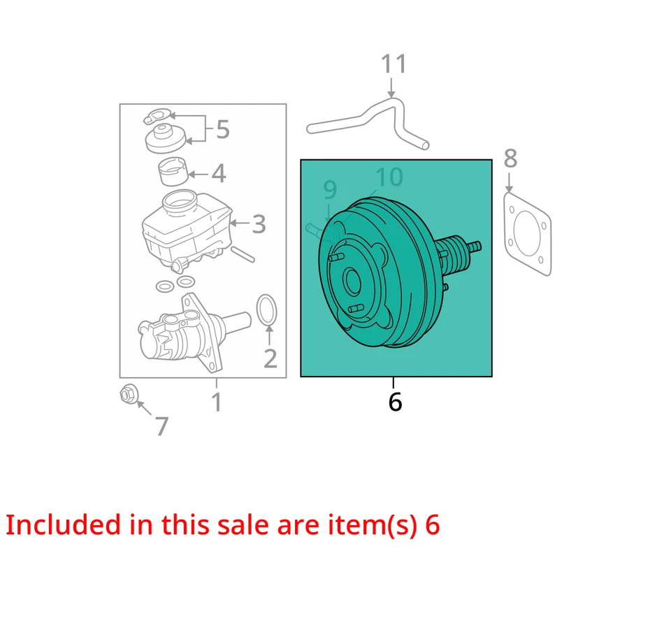 Lexus IS250 2009 potenciador de freno OEM 159 k millas - LKQ380226818 Foto 4 de 4