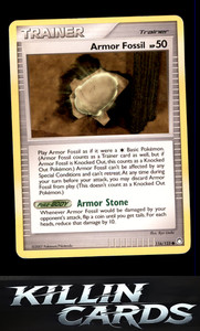 Armor Fossil 116/123 Pokemon Common Mysterious Treasures Card LP