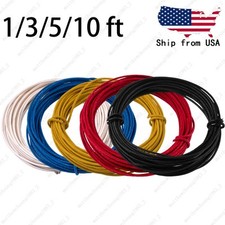 1/3/5/10 ft Guitar Wire Waxed Cloth-covered Vintage-style Push Back - Multicolor