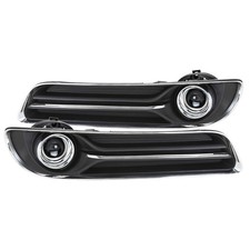 Smoke Fits 2011-2014 Chrysler 300 Bumper Fog Lights Lampsbezelsswitchrelay