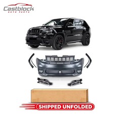 For 2014-2020 Jeep Grand Cherokee Srt Front Bumper Kit Wblack Fog Light