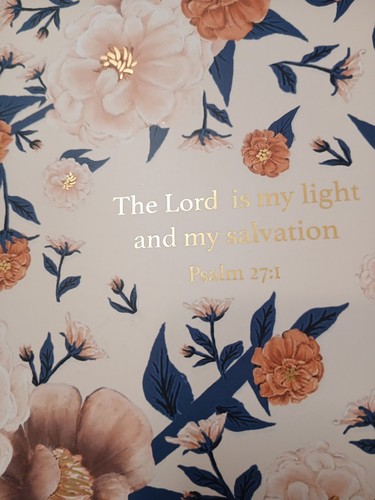 Pooch & Sweetheart STORAGE Box 12.5 x9 Floral Stripes Bible Verse Gift Victorian - Picture 5 of 22