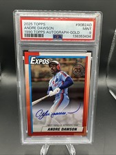 2025 Topps André Dawson 1990 Topps Autographed Gold /50
