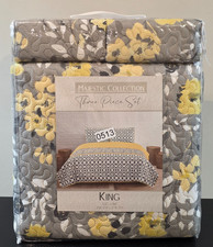 Majestic Collection King-Size 3 Piece Quilt  Pillow Sham Set