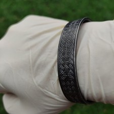 Herrenarmband Wikinger Kelten Muster Runen Edelstahl 316L Schmuck Armreif