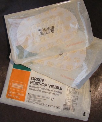 OPSITE POST-OP VISIBLE 10x15cm Verband Knie- Gelenk- Dusch- Pflaster wasserfest