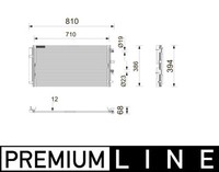 Kondensator Klimaanlage Premium Line Mahle AC 1212 000P FüR Ford Kuga 3 DFK Plug