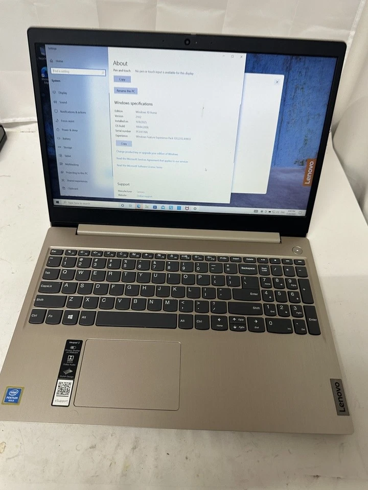 Lenovo IdeaPad 3 15IML05 15.6 Intel Pentium Gold 81wb 6405U 2.40GHz, (45486) Foto 4 de 4