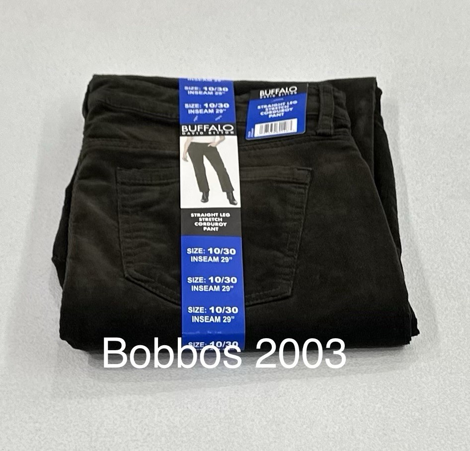 Buffalo David Bitton Women's Stretch Straight Leg Corduroy Pants, Rosemary,10/30