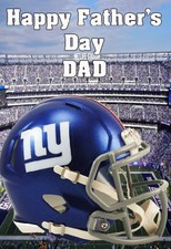 pnc200 New York Giants Happy Vatertag personalisierte Grußkarte