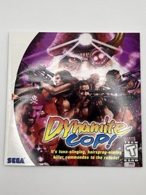 Dynamite Cop (Sega Dreamcast, 1999) CIB Complete W/Reg Card - Clean Disc -Tested
