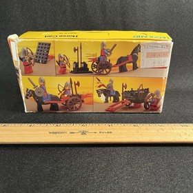 Vintage LEGO 6022 Castle Lion Knights Horse Cart W/Box from 1984 Rare