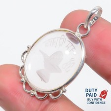 Valentines Sale Sterling Silver Natural Crystal Sister Birthday Pendant Jewelry