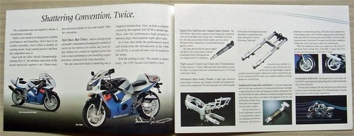 SUZUKI GSX-R600 MOTORCYCLE Product Information Sales Brochure 1997 #MBGSXR600 - Picture 2 of 3