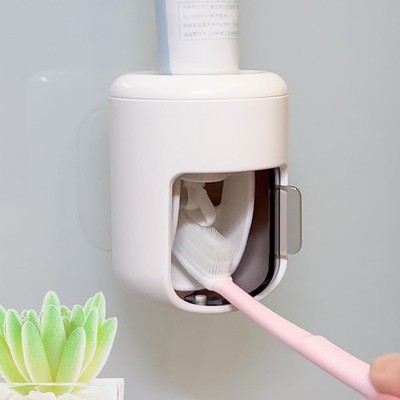 ???????????????? ???????????????????????????????? Toothpaste Dispenser Wall Mounted Bathroom Automati...