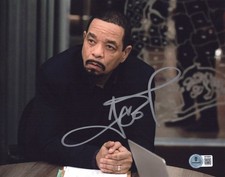 ICE-T SIGNED 'LAW & ORDER: SVU' FIN 8x10 PHOTO 6 AUTOGRAPH BECKETT BAS COA PROOF