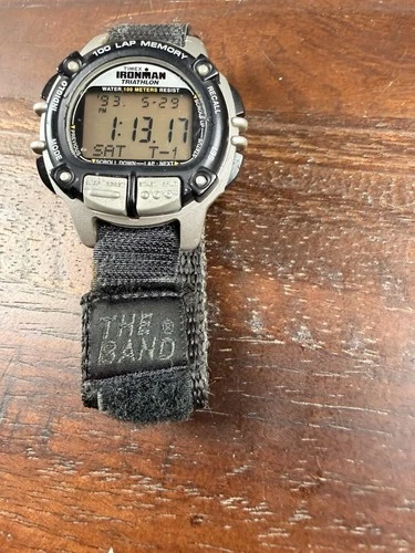 Vtg Nov 2000 Timex  Ironman Jocko Watch 100 Lap 100M  Rare The Band Strap
