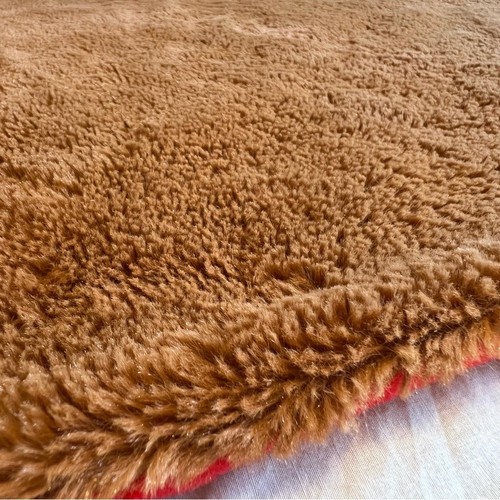 Curious George Blanket Faux Fur Plush Fleece Cozy Baby Toddler Throw Brown Red - Photo 7/16