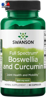 Full Spectrum Boswellia and Curcumin 60 Capsules(Packing May Vary)