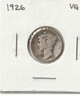 1926 Mercury Dime (VG)