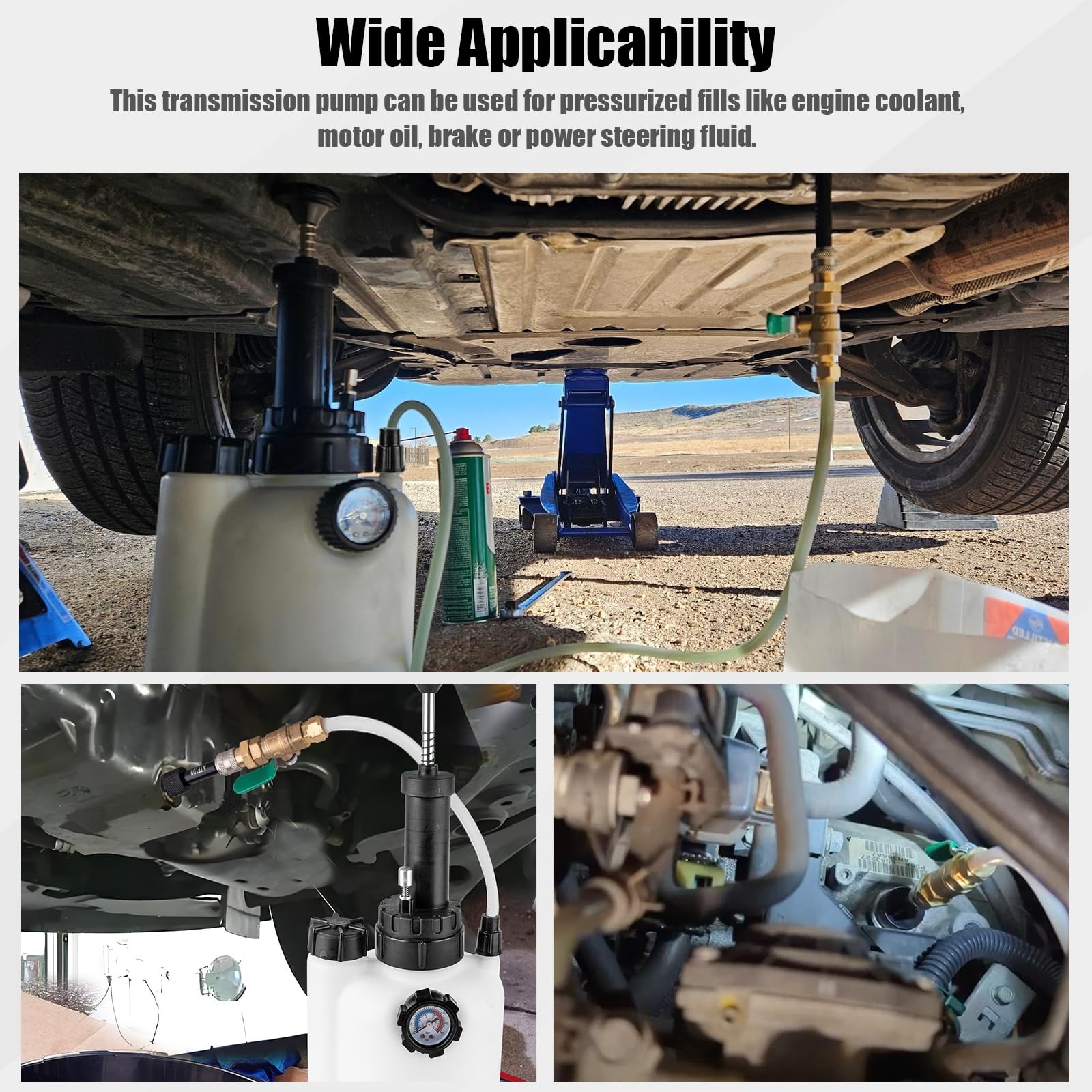 3L Transmission Fluid Pump Kit, Fluid Transfer Pump with 13PCS ATF Adapters, ...