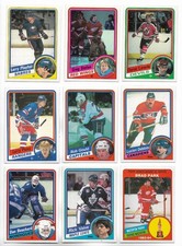 1984-85 OPC Hockey:Lot of 9 different