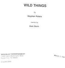 RARE: (2) "WILD THINGS" (1997) Movie Scripts Kevin Bacon~Bill Murray~Matt Dillon
