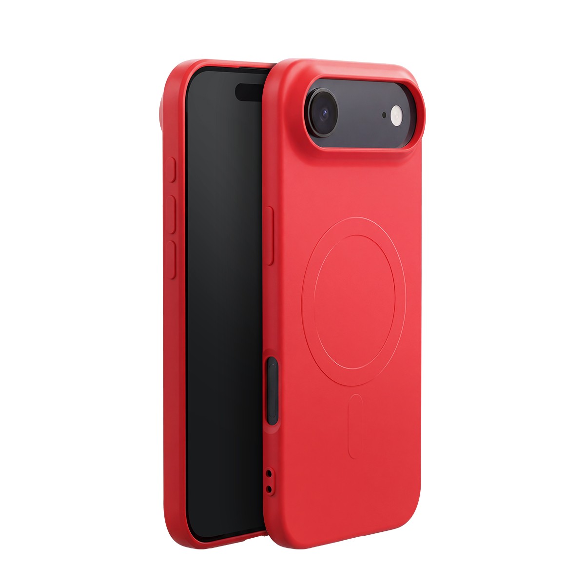 Coque silicone soft touch iPhone Air BigBen rouge protection mince