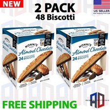 2 PACK - Nonni's Almond Chocolate Biscotti 31.2 oz 24 count Total 48 count 