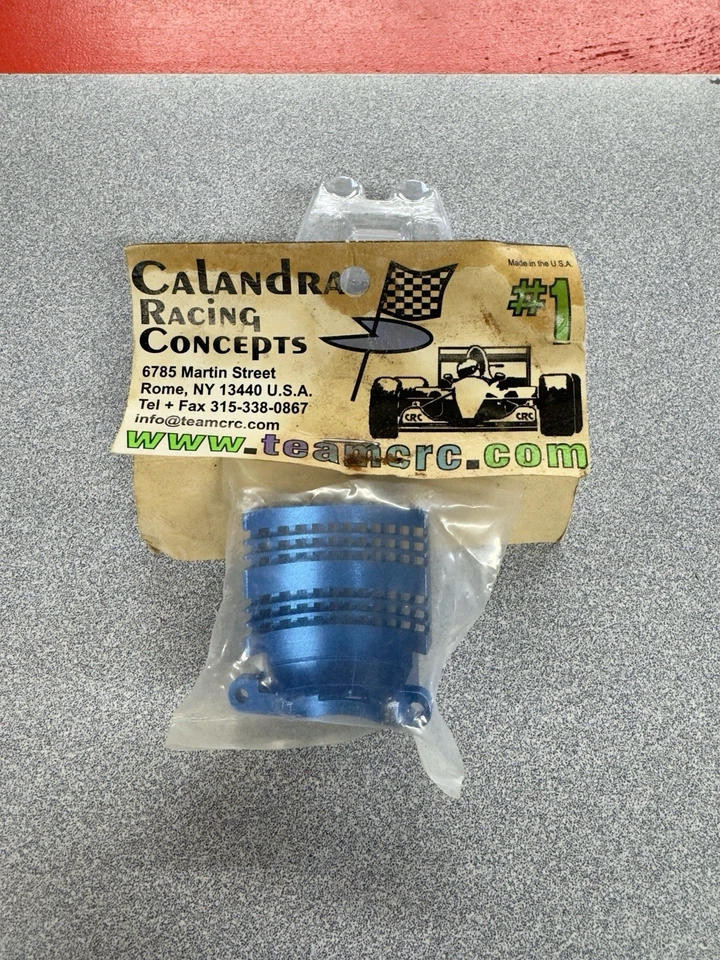 CLN3038 Calandra Racing TC3 BLUE Clamp Motor Heatsink Vintage box14 - Image 2 of 2