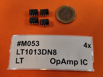 4x LT1013 DN8 Dual Op Amp Operation Verstärker Amplifire Linear Technology LT