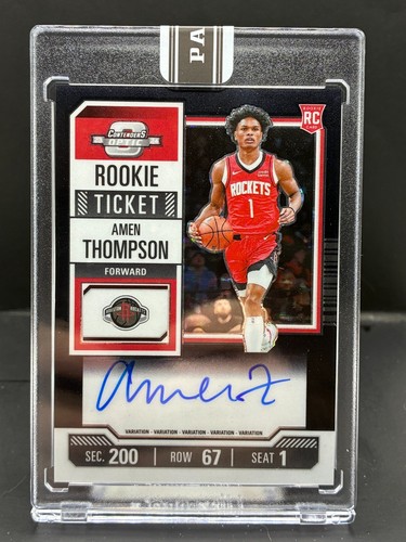 2023-24 Contenders Optic - Rookie Ticket Variation Amen Thompson #132 Auto 1/1