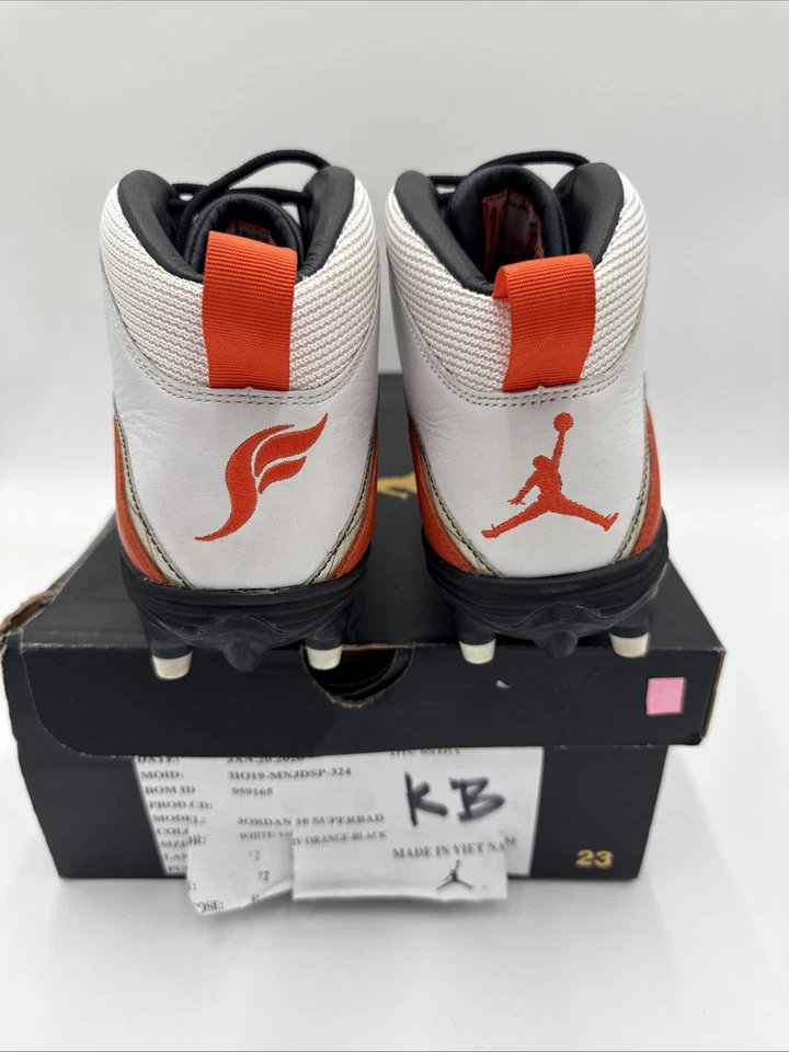 耐克 Jordan 10 Mid Superbad Solefly 球员独家 PE 足球鞋 11 码 — 第 4/4 张图片