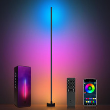 Corner Floor Lamp - Smart RGB LED Corner Lamp with App and Remote Control, 16 Mi
