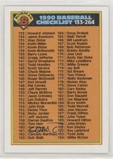 1990 Bowman Checklist Checklist Cards 133-264 #526 0e4k