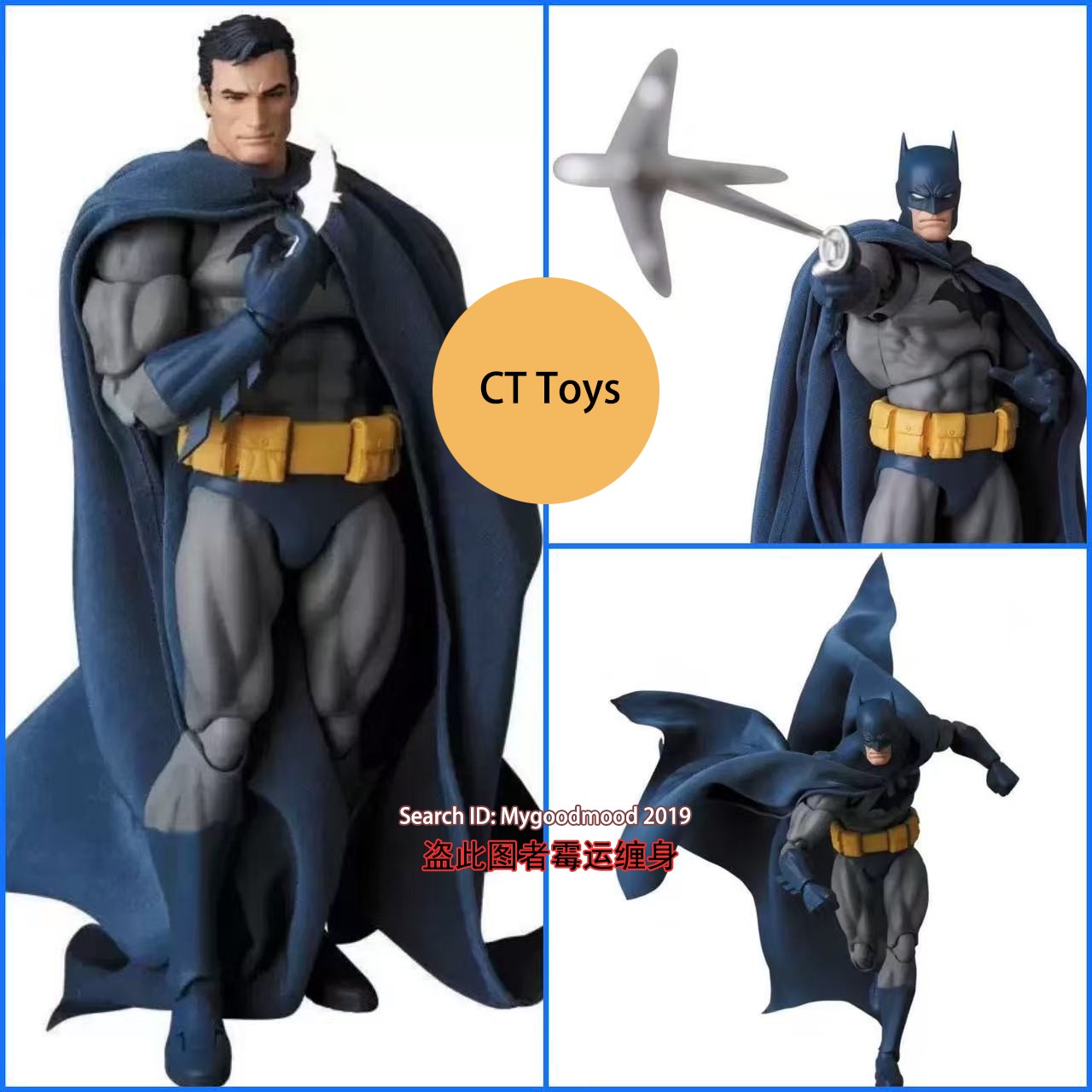 Figura de acción de anime CT Toys Batman Hush Blue Ve Maf105 DC BatMan envío gratuito