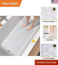 Bath Mat for Tub, Non Slip Bathtub Mat, 40 x 16 Inch Extra Long Bath Tub Mat,...