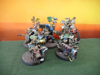 WH 40k Miniaturen Space Orks 5er Trupp FLASH GITZ GW Posaz Warhammer #B